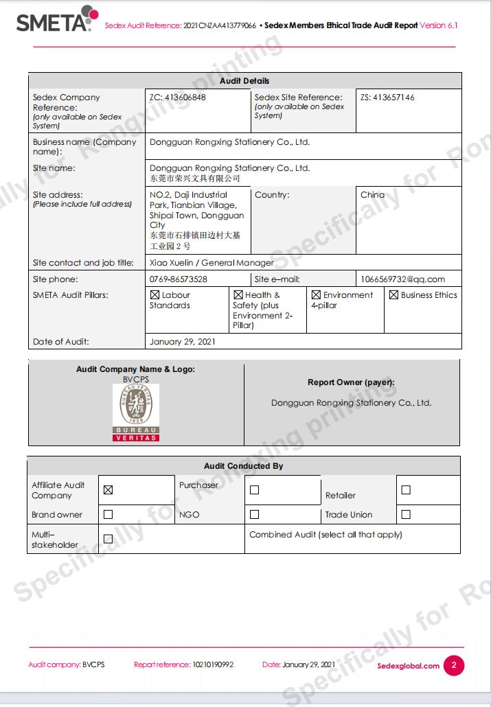 SMETA 4-Pillar Audit Report by ELEVATE